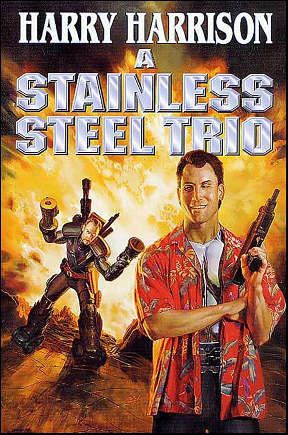 A Stainless Steel Trio by Harry Harrison book cover