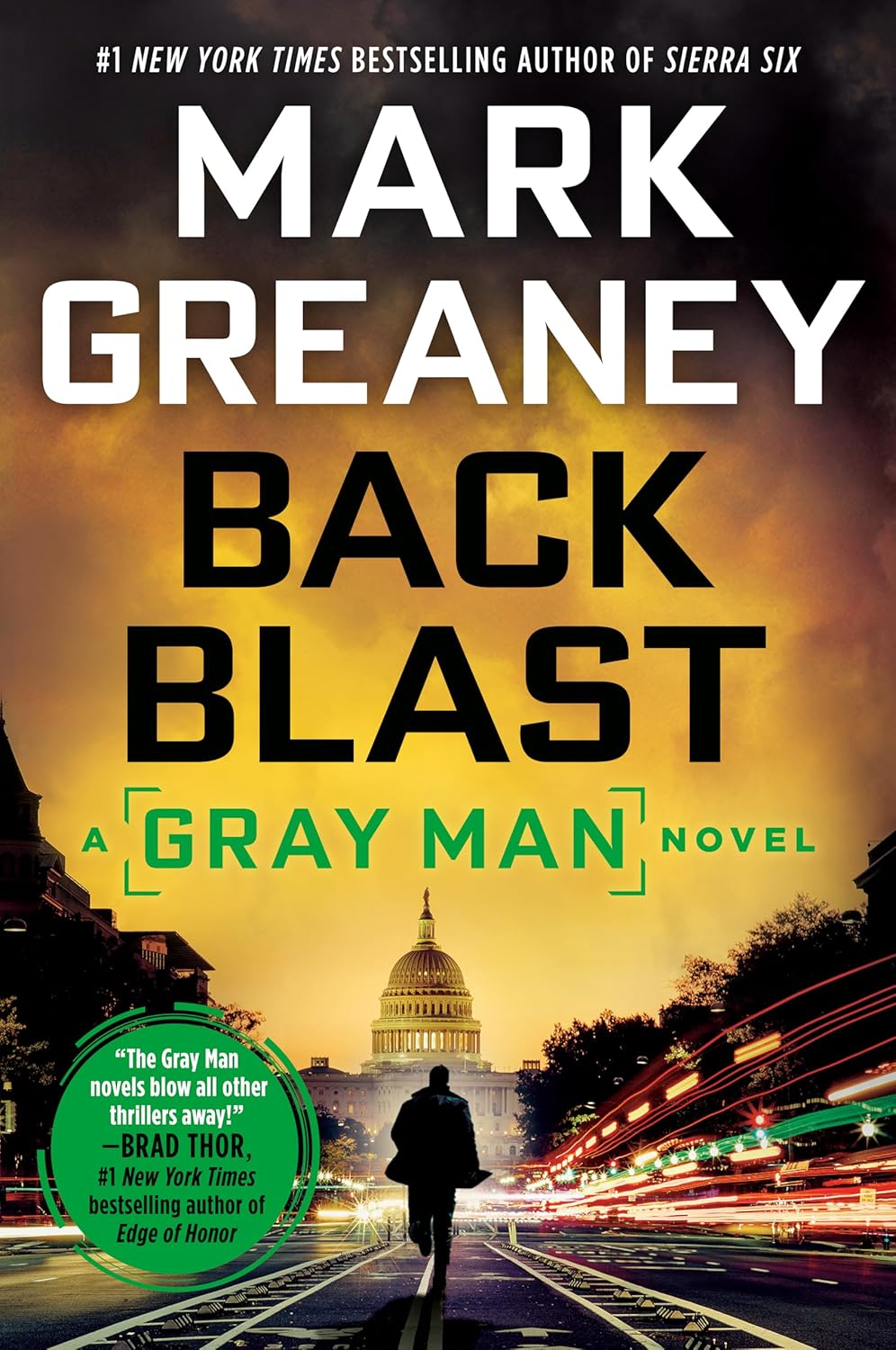Back Blast by Mark Greaney book cover
