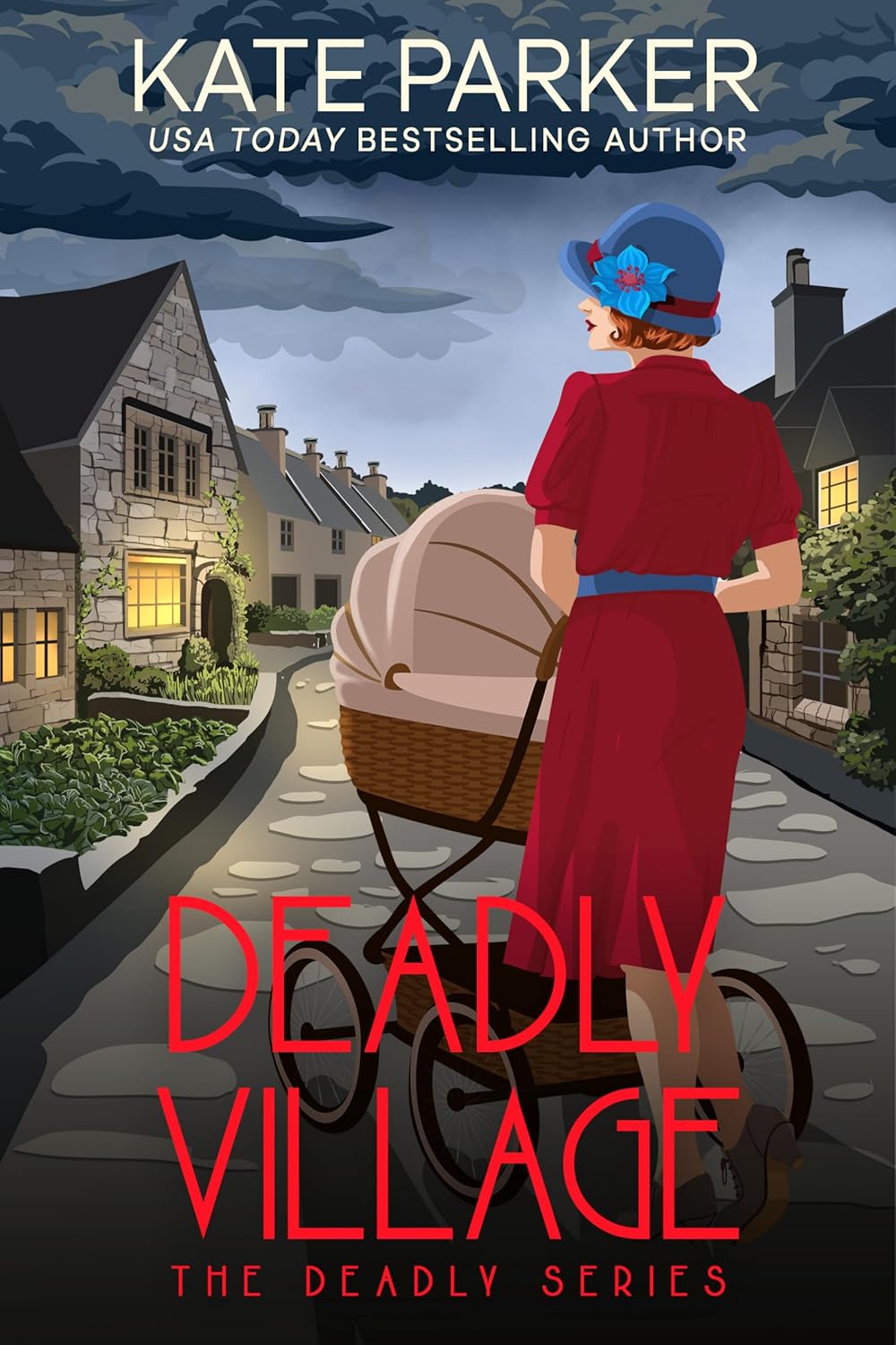 Deadly Village by Kate Parker book cover