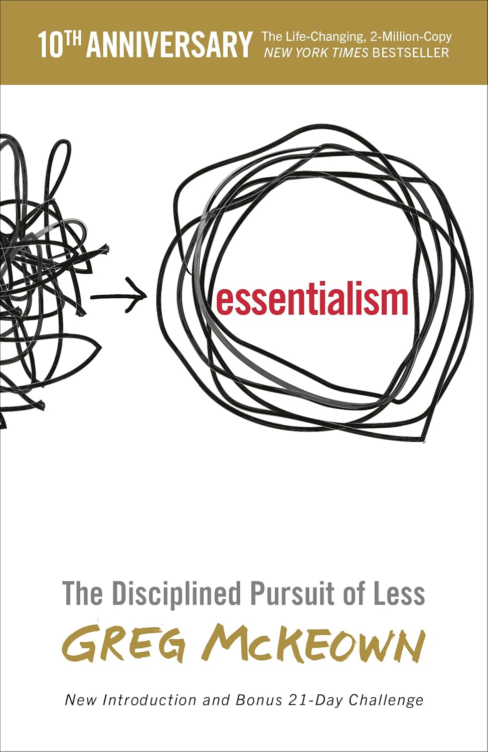 Essentialism by Greg McKeown book cover