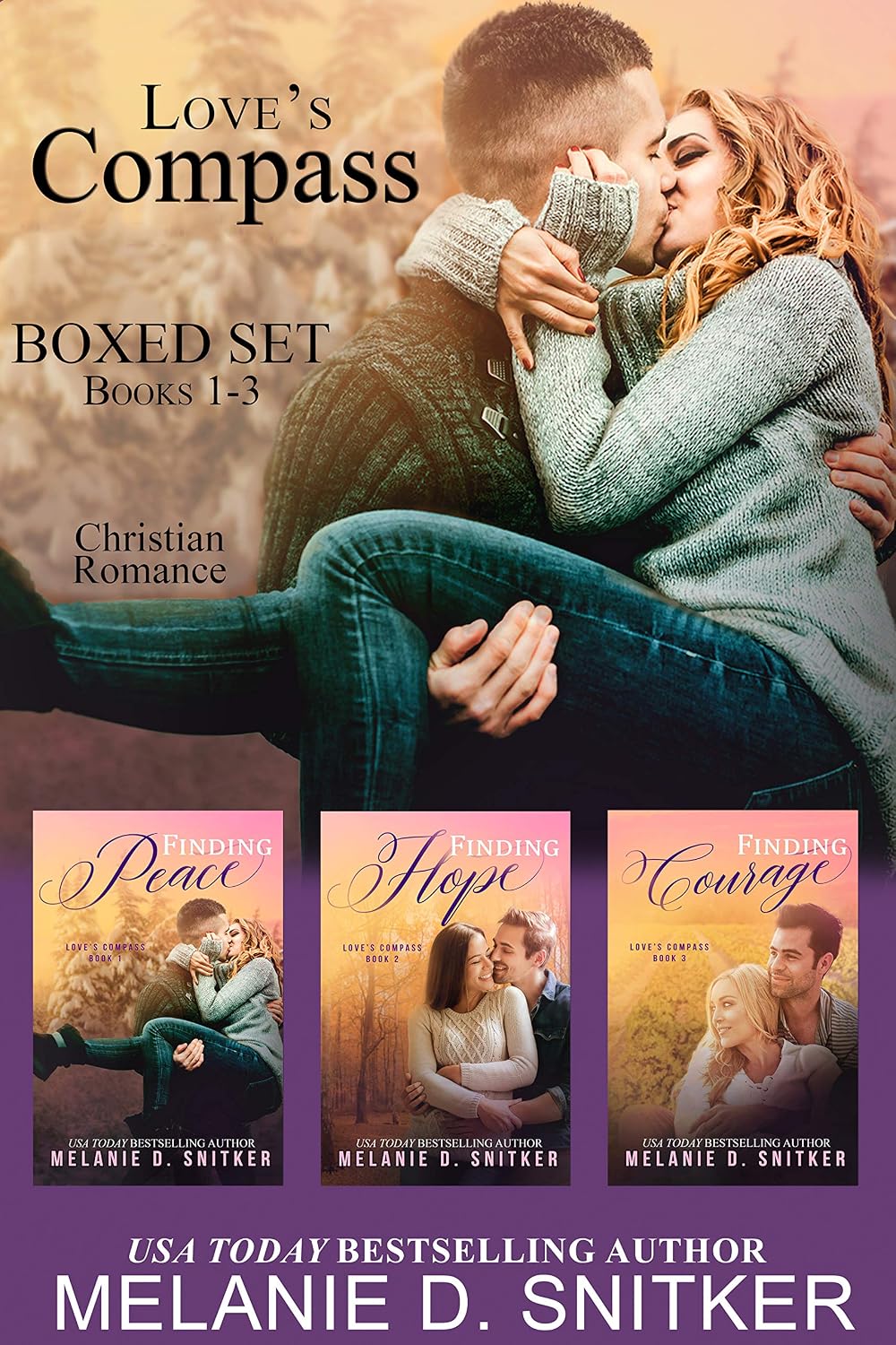 Love’s Compass (Books 1–3) by Melanie D. Snitker book cover