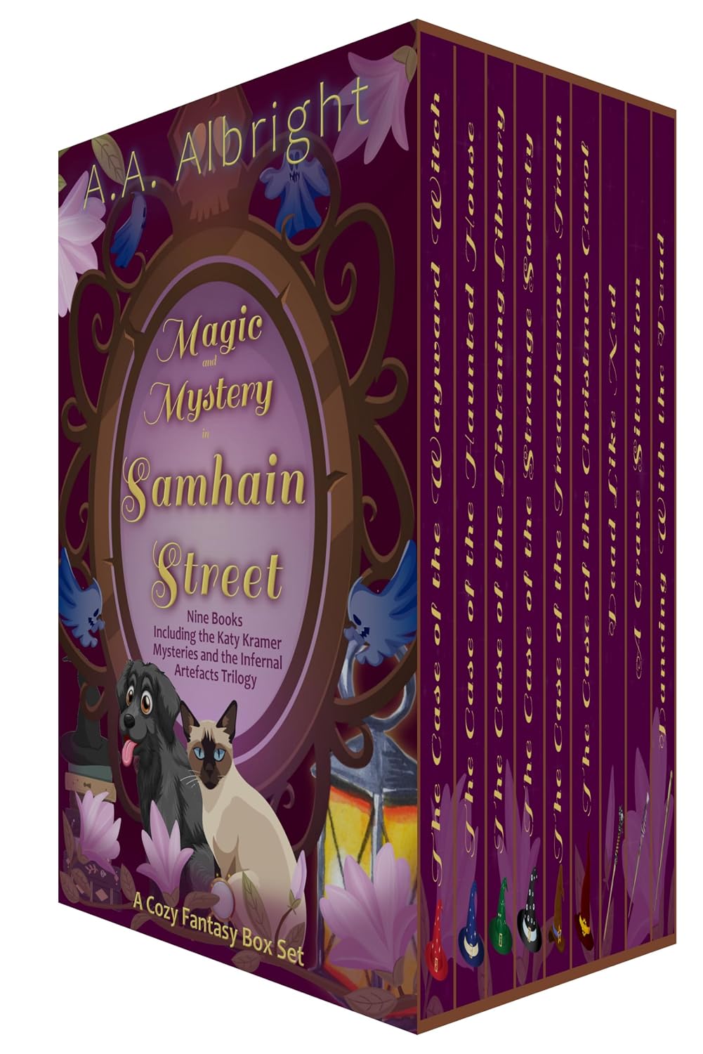 Magic and Mystery in Samhain Street (Boxed Set) by A.A. Albright book cover