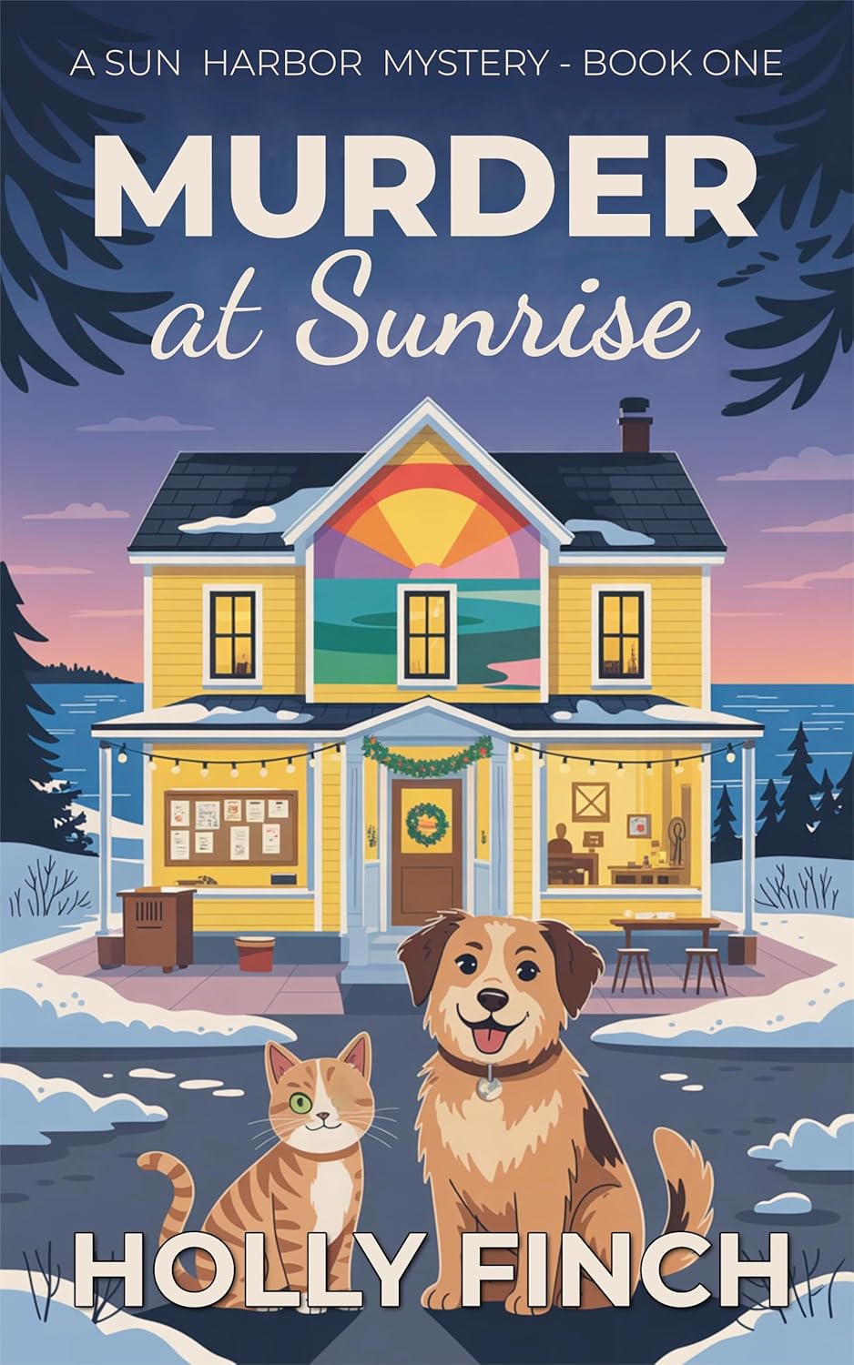 Murder at Sunrise by Holly  Finch book cover