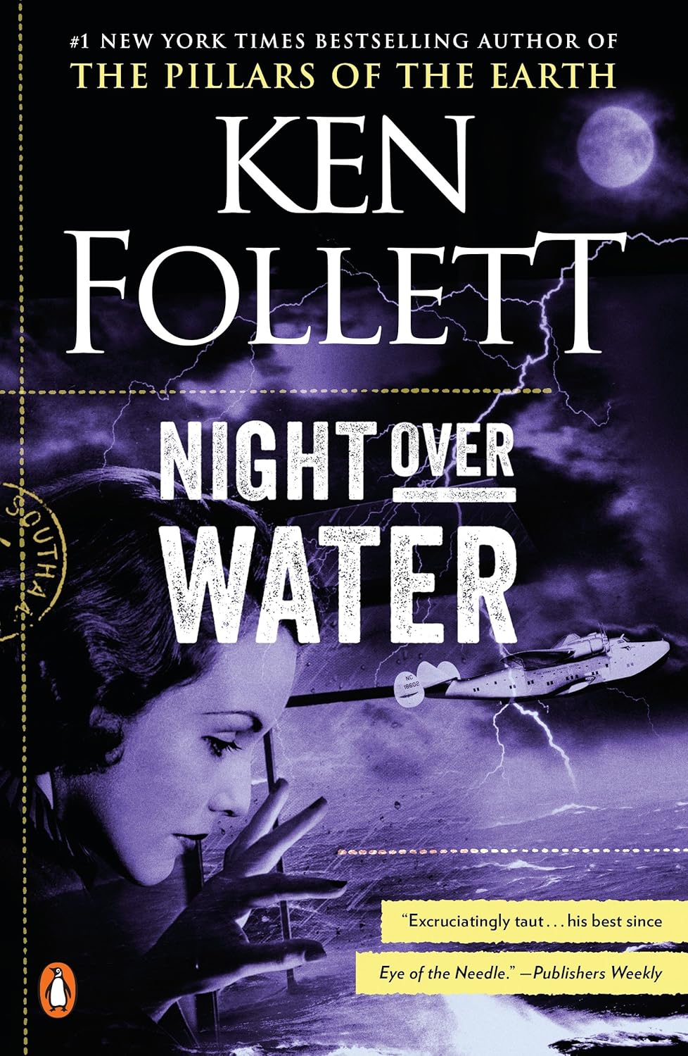 Night Over Water by Ken Follett book cover