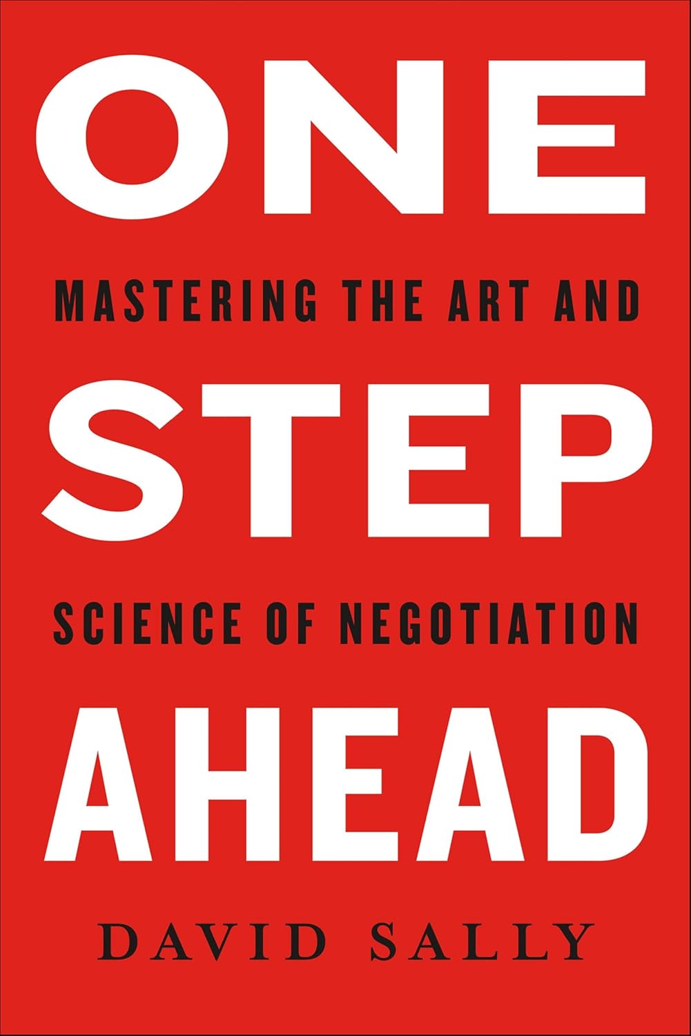 One Step Ahead by David Sally book cover