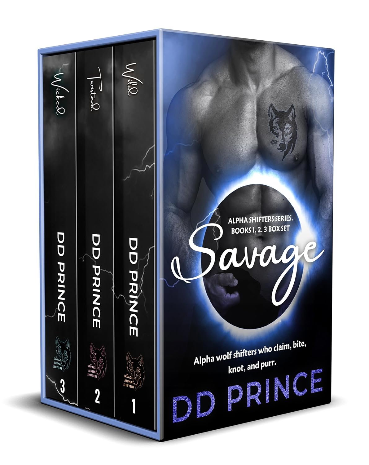 Savage Alpha Shifters Series (Books 1–3) by DD Prince book cover