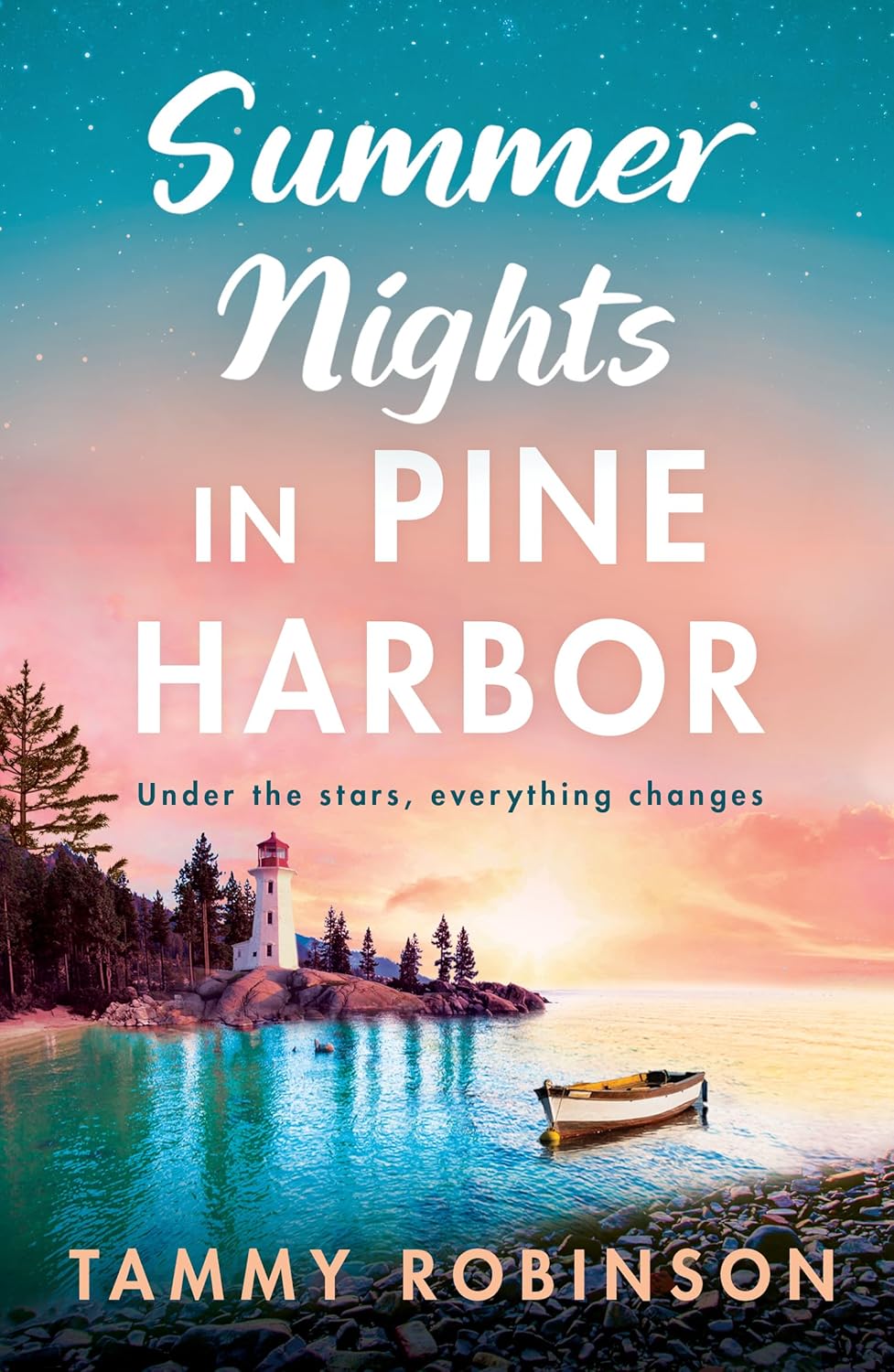 Summer Nights in Pine Harbor by Tammy Robinson book cover