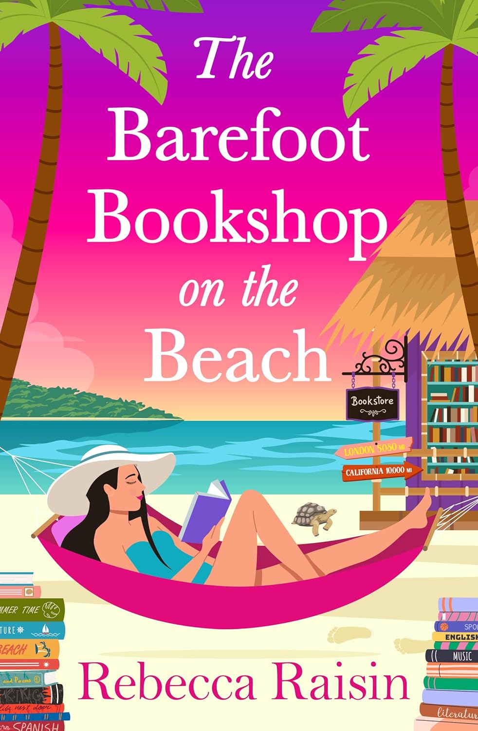 The Barefoot Bookshop on the Beach by Rebecca Raisin book cover