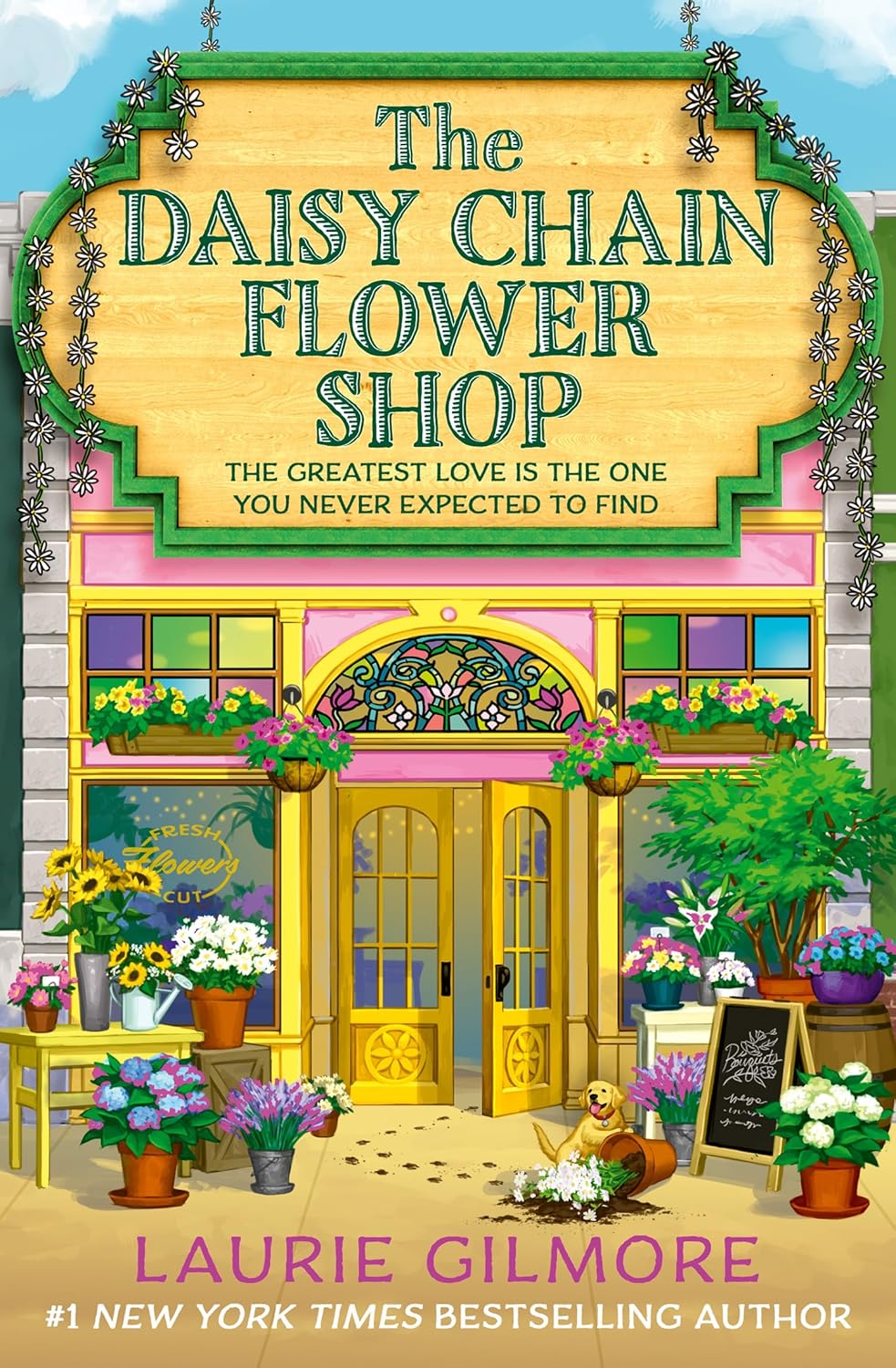 The Daisy Chain Flower Shop by Laurie Gilmore book cover