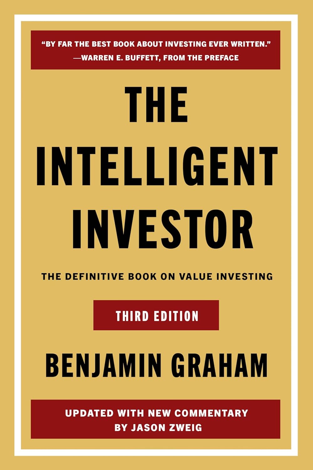 The Intelligent Investor (3rd Edition) by Benjamin Graham book cover