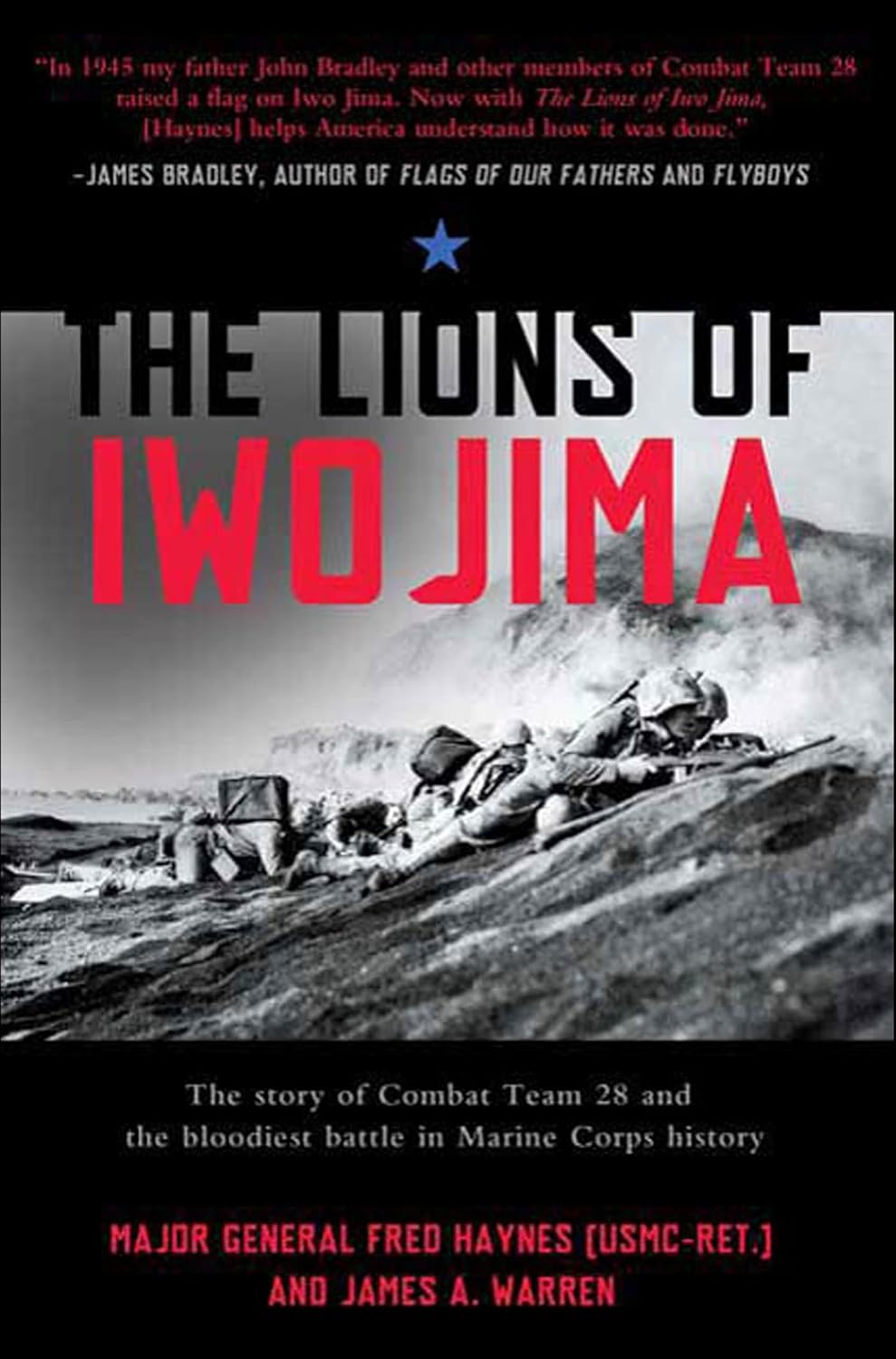 The Lions of Iwo Jima by James A. Warren book cover