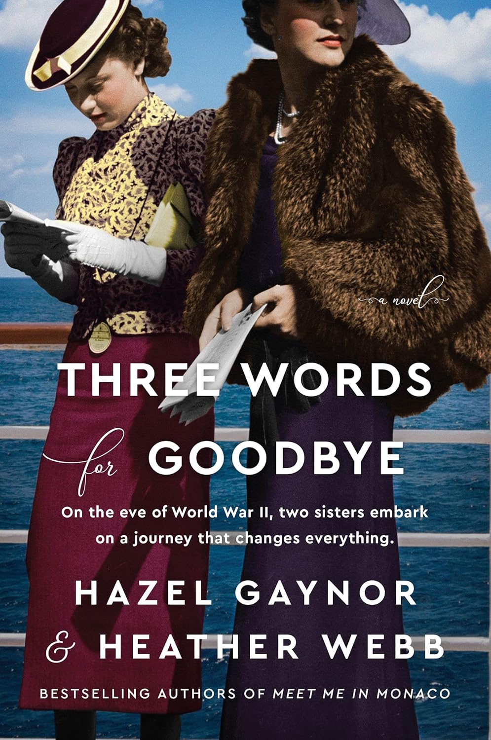 Three Words for Goodbye by Hazel Gaynor book cover