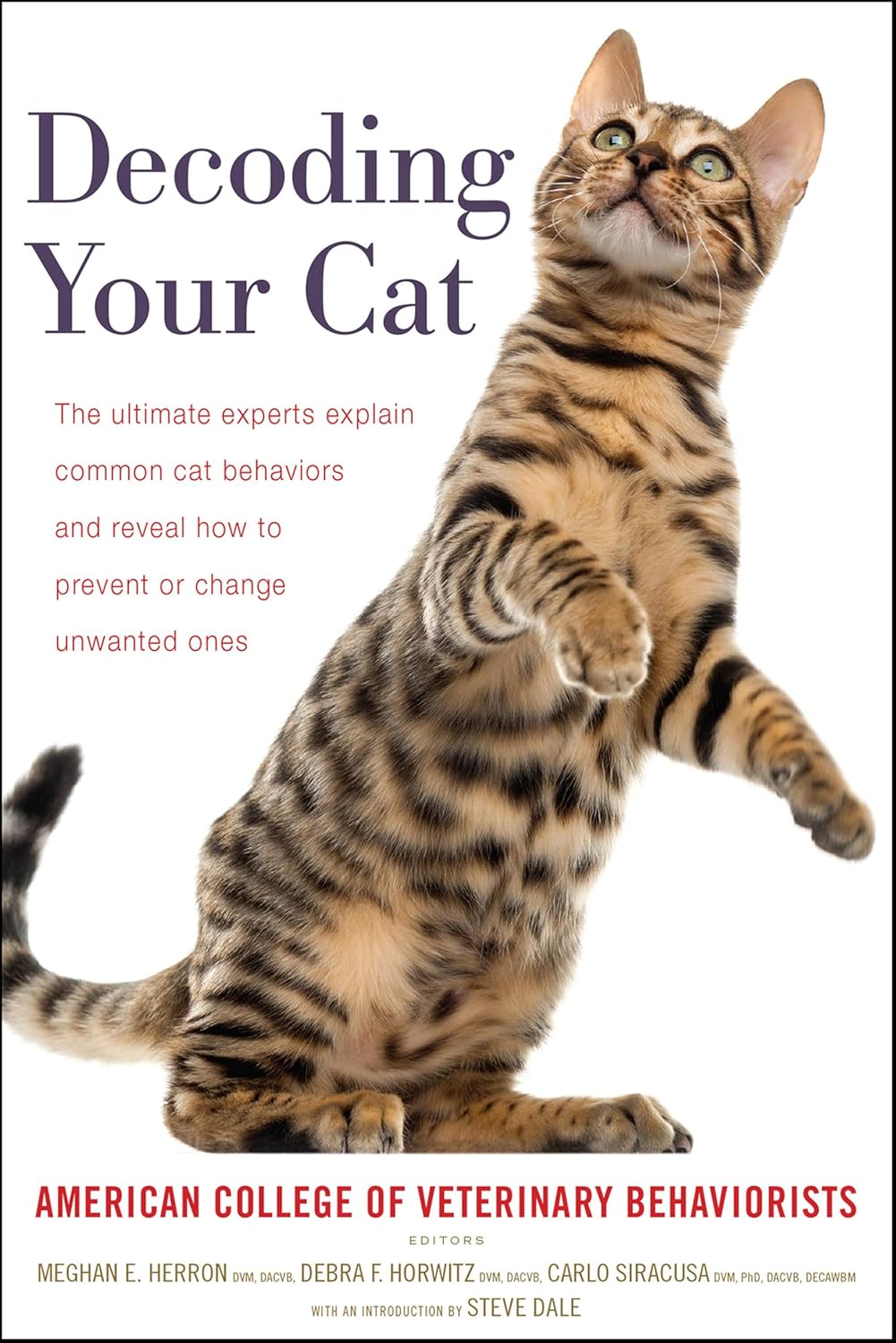Decoding Your Cat by American College of Veterinary Behaviorists book cover