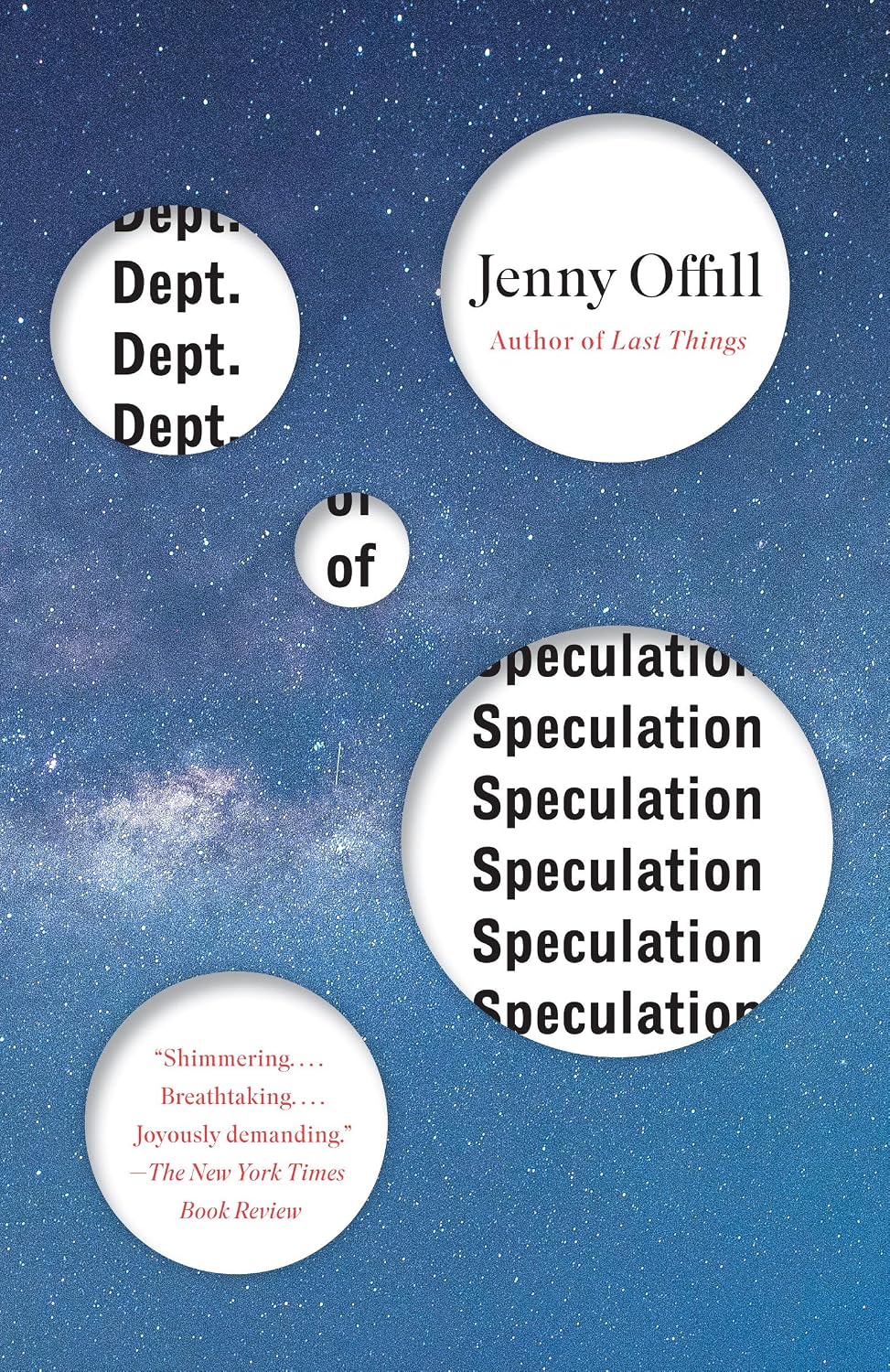 Dept. of Speculation by Jenny Offill book cover