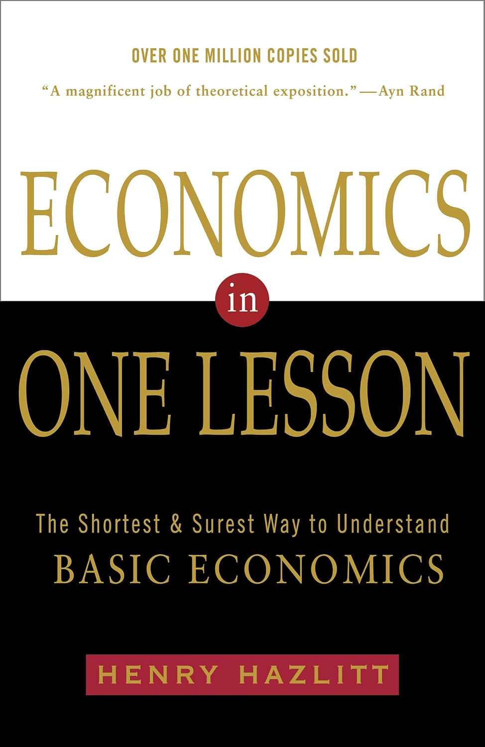 Economics in One Lesson by Henry Hazlitt book cover