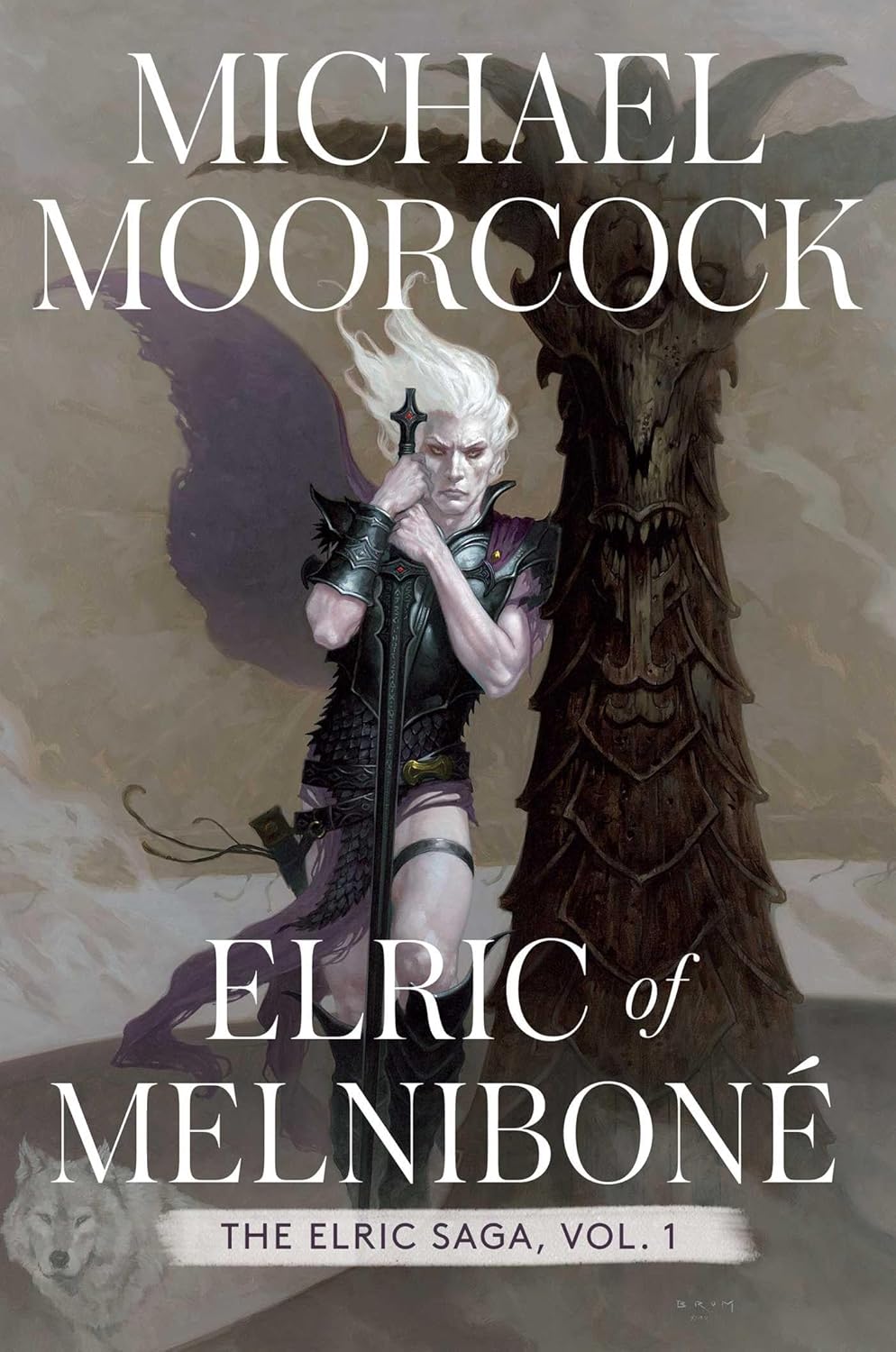 Elric of Melniboné by Michael Moorcock book cover