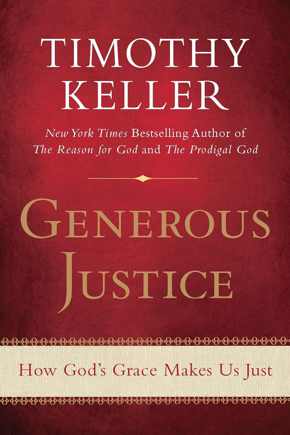 Generous Justice by Timothy Keller book cover