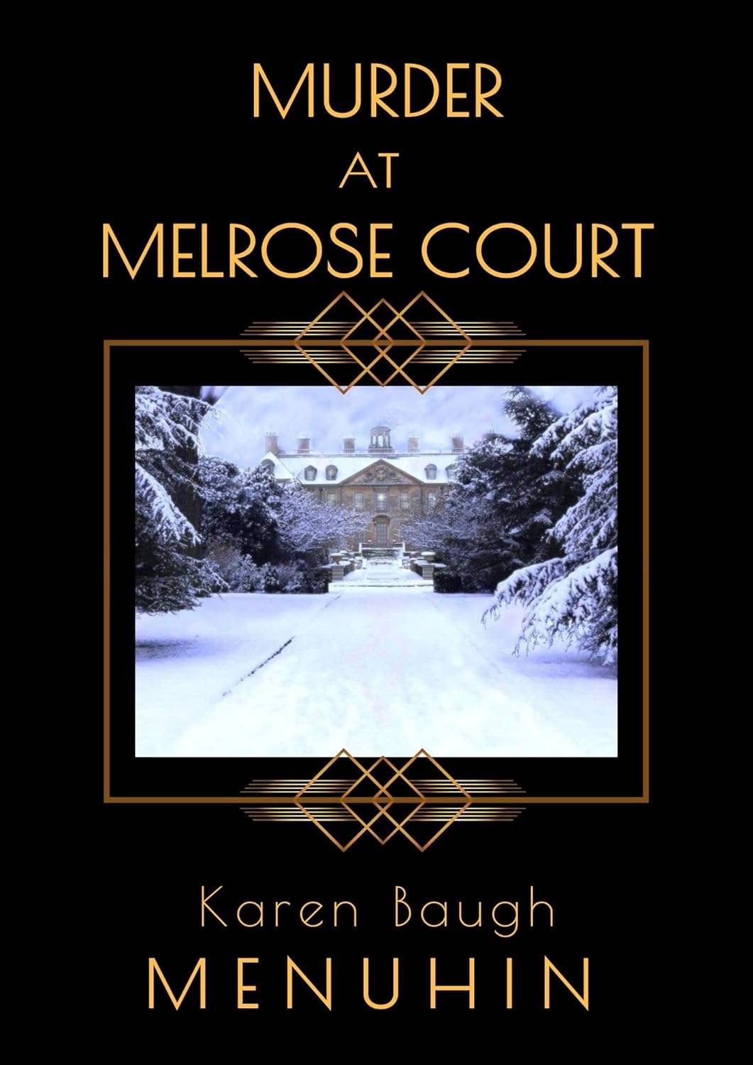 Murder at Melrose Court by Karen Baugh Menuhin book cover