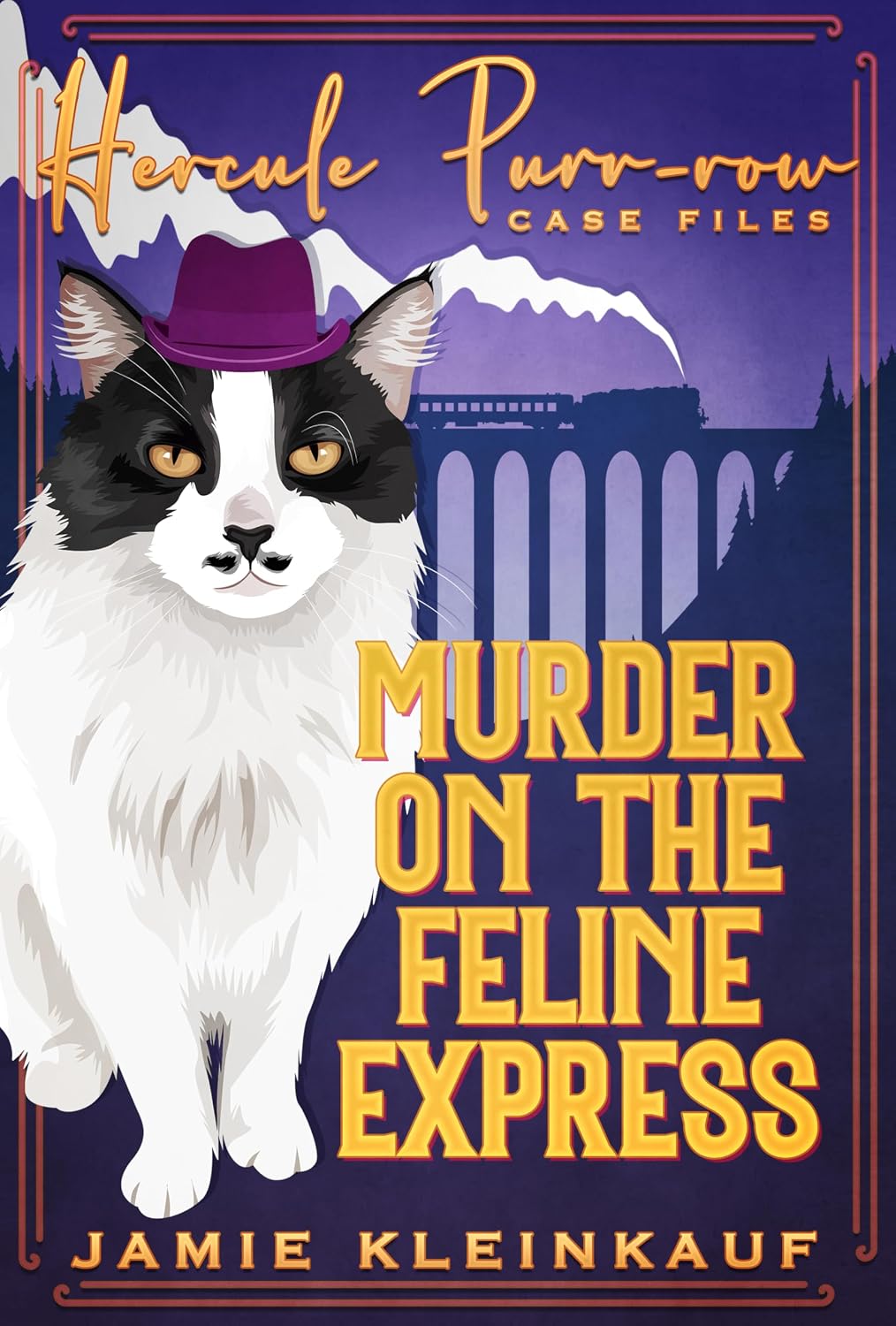 Murder on the Feline Express by Jamie Kleinkauf book cover