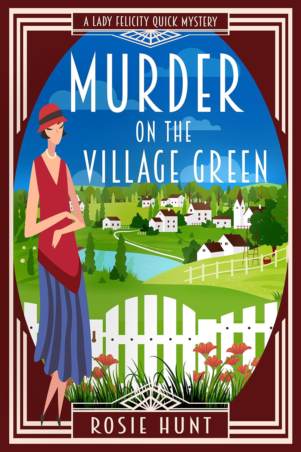 Murder on the Village Green by Rosie Hunt book cover