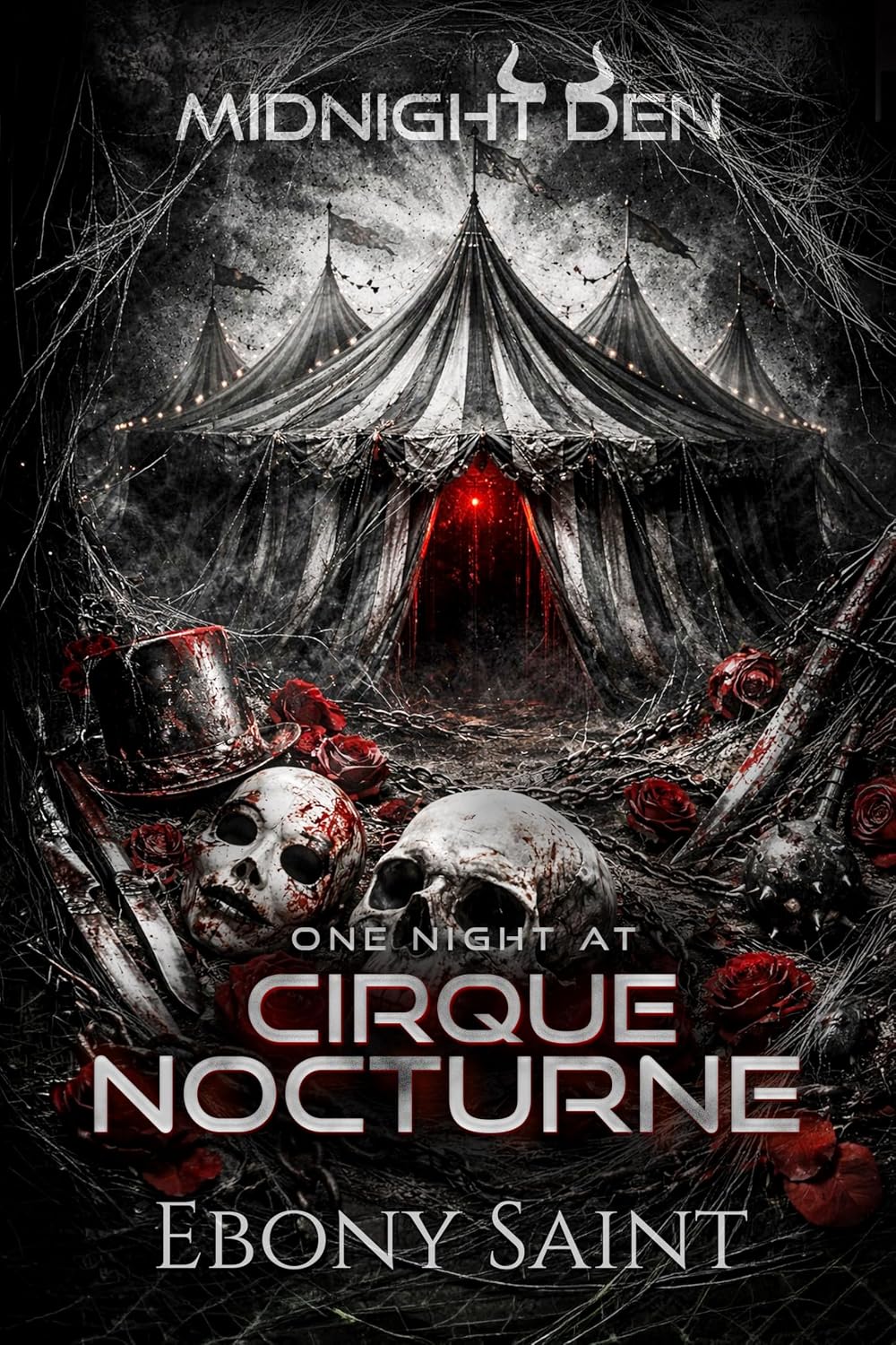 One Night at Cirque Nocturne by Ebony Saint book cover
