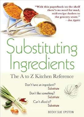 Substituting Ingredients by Becky Sue Epstein book cover