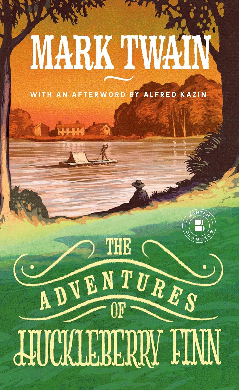 The Adventures of Huckleberry Finn by Mark Twain book cover