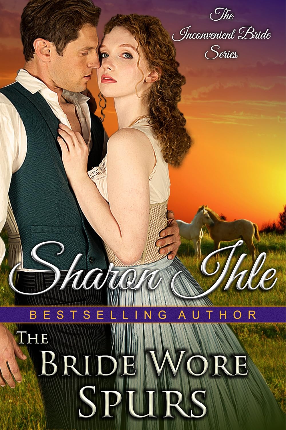 The Bride Wore Spurs by Sharon Ihle book cover