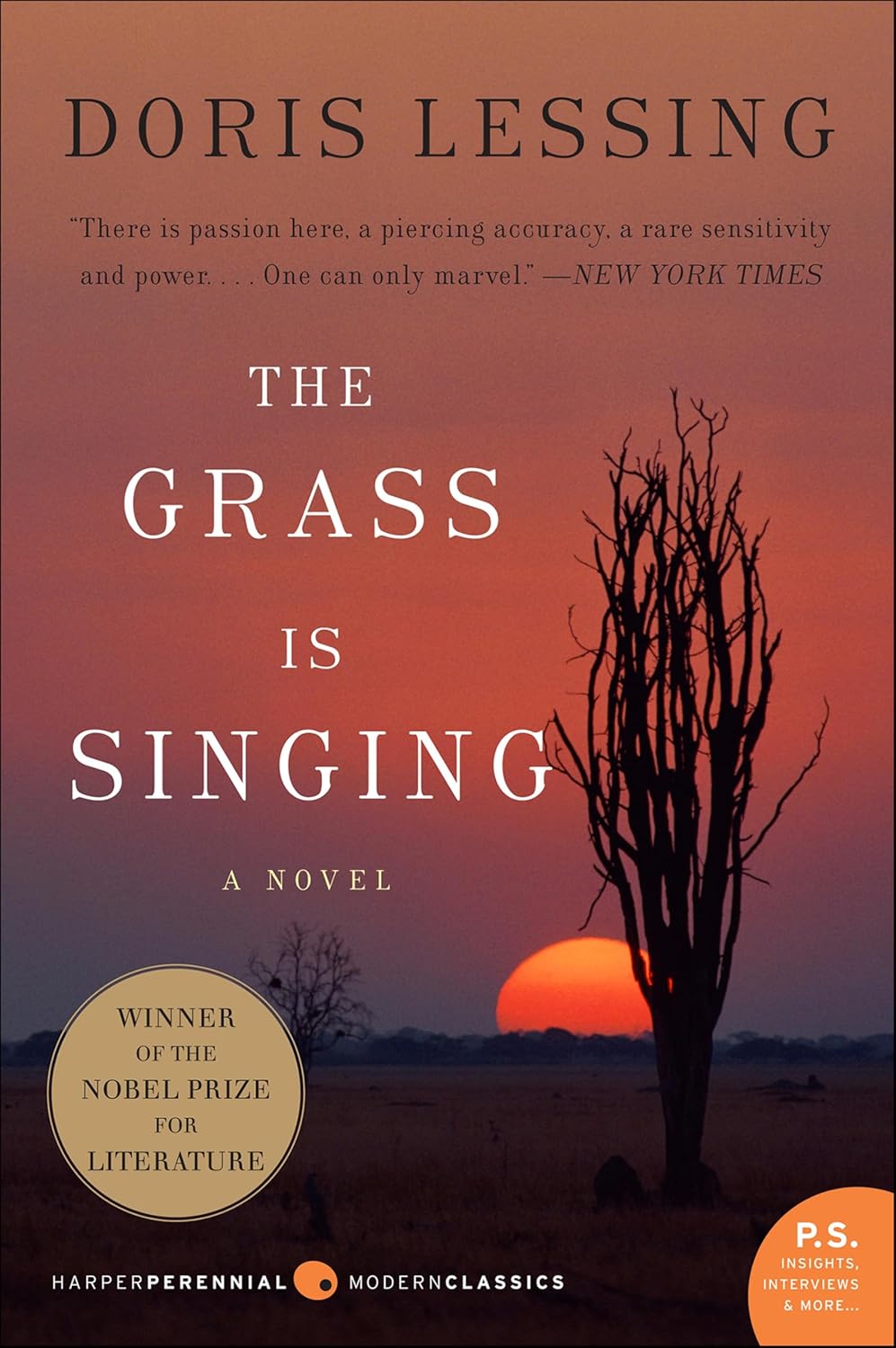 The Grass Is Singing by Doris Lessing book cover