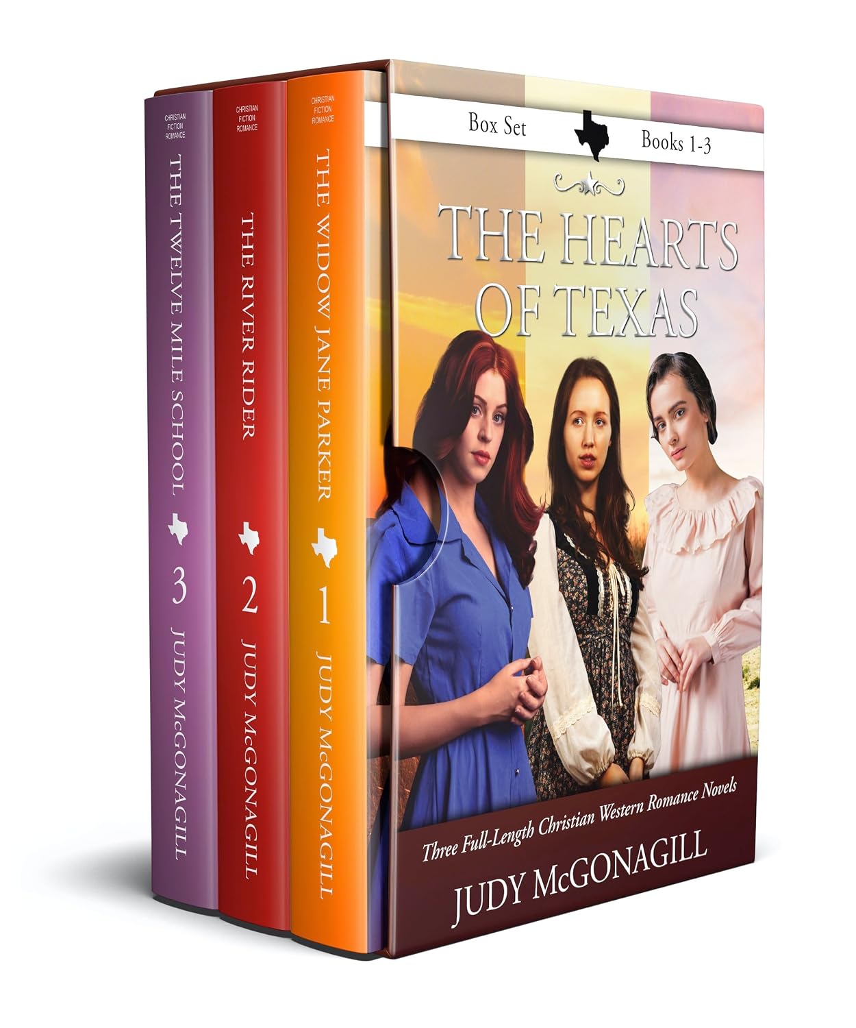 The Hearts of Texas (Books 1–3) by Judy McGonagill book cover