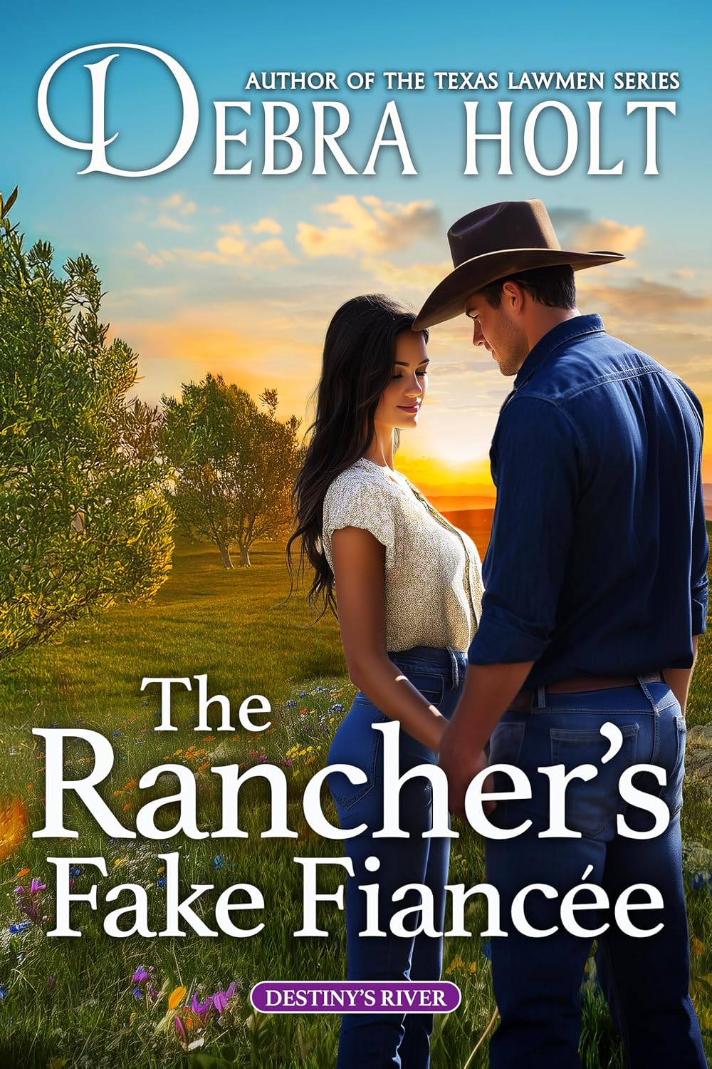 The Rancher’s Fake Fiancée by Debra Holt book cover