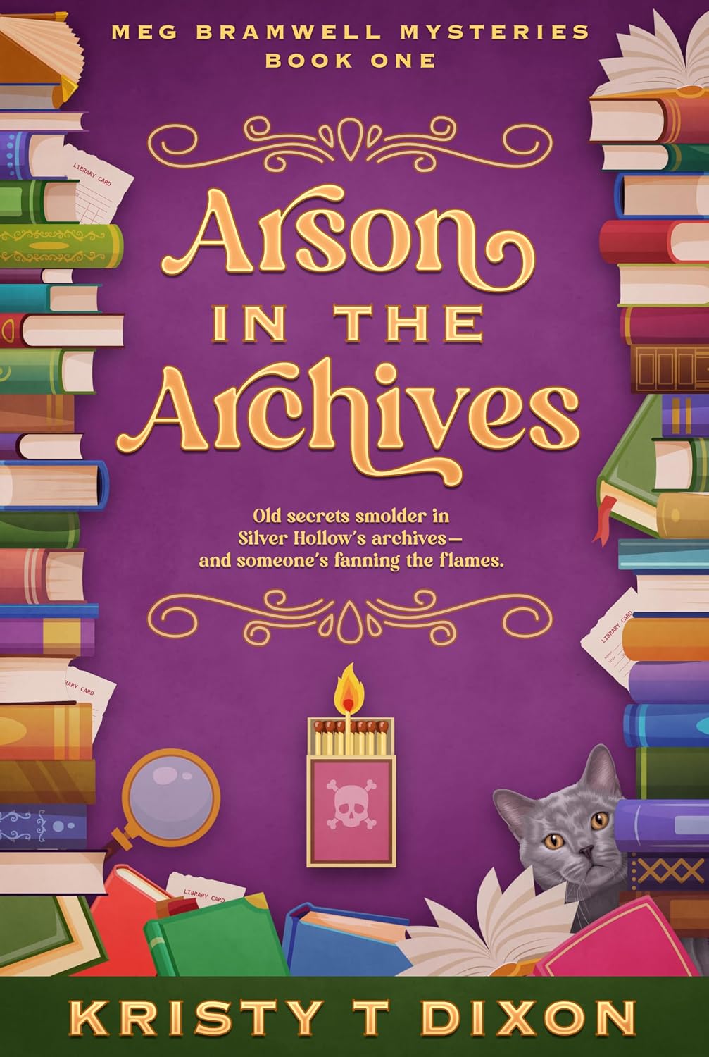 Arson in the Archives by Kristy Dixon book cover