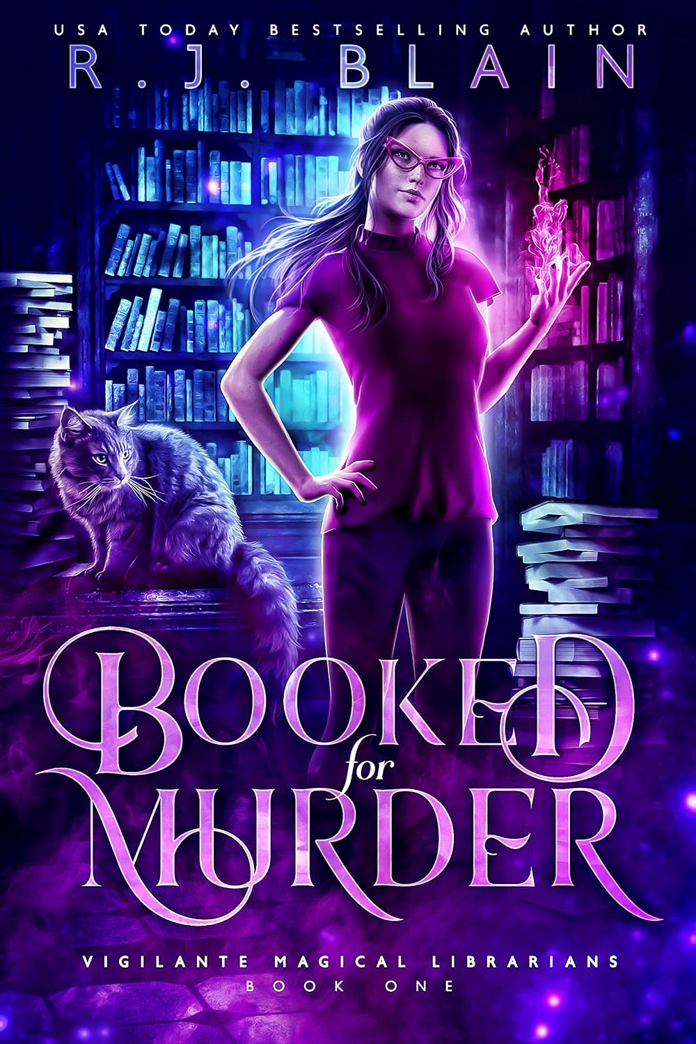 Booked for Murder by R.J. Blain book cover
