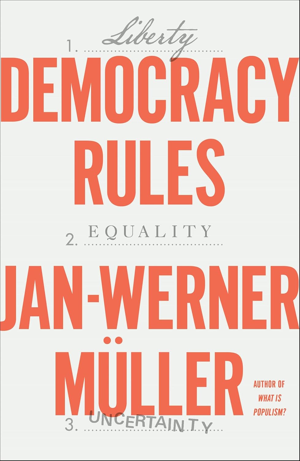 Democracy Rules by Jan-Werner Müller book cover