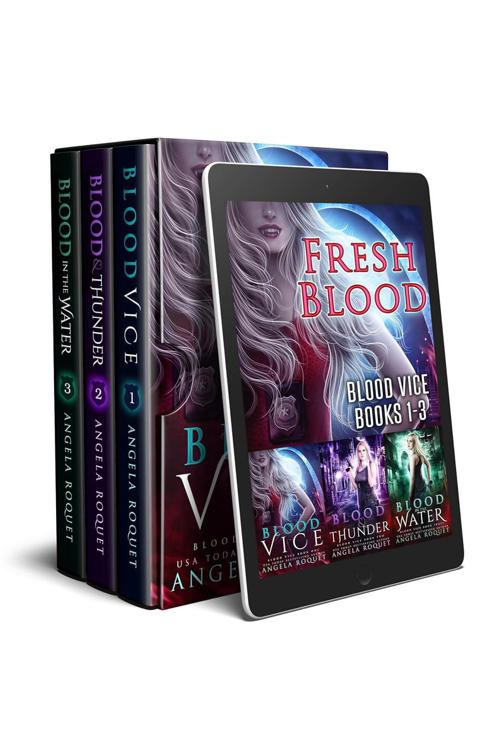Fresh Blood: Blood Vice (Books 1–3) by Angela Roquet book cover