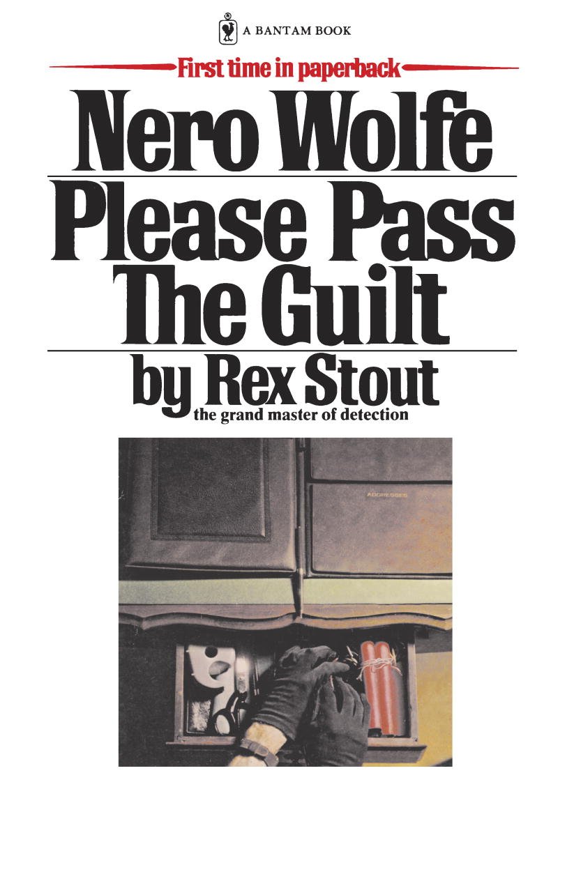 Please Pass the Guilt by Rex Stout book cover