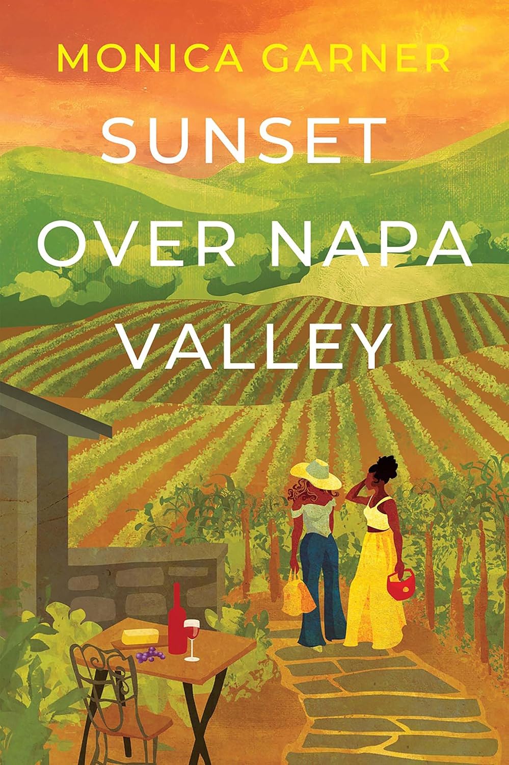 Sunset Over Napa Valley by Monica Garner book cover
