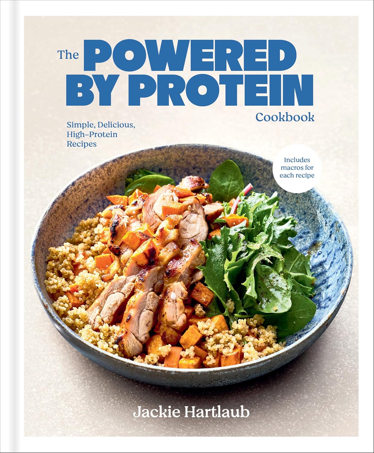 The Powered by Protein Cookbook by Jackie Hartlaub book cover