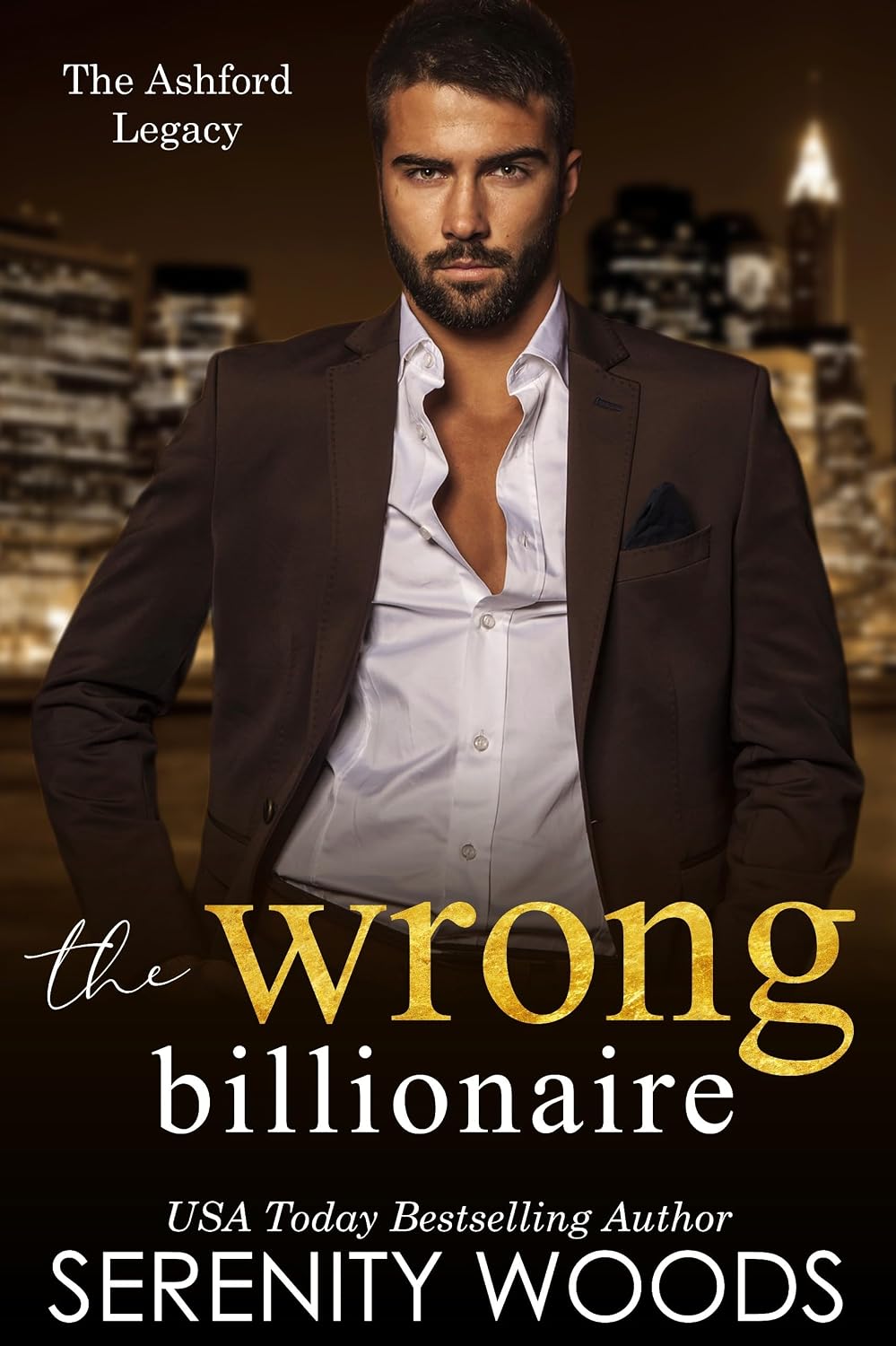 The Wrong Billionaire by Serenity Woods book cover