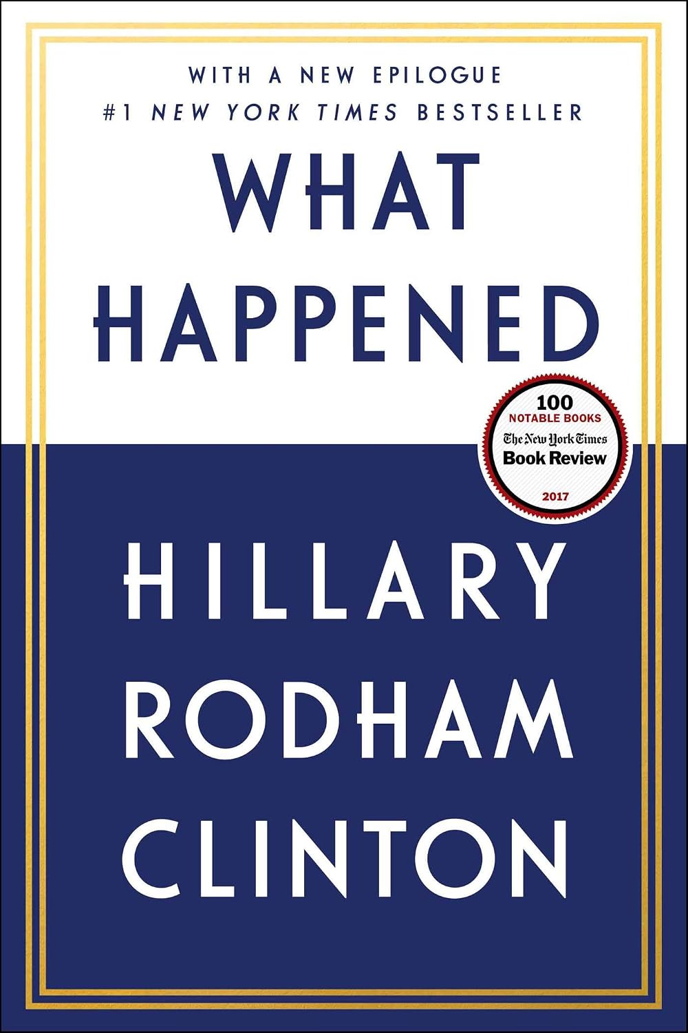 What Happened by Hillary Rodham Clinton book cover