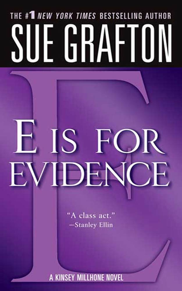E Is for Evidence by Sue Grafton book cover