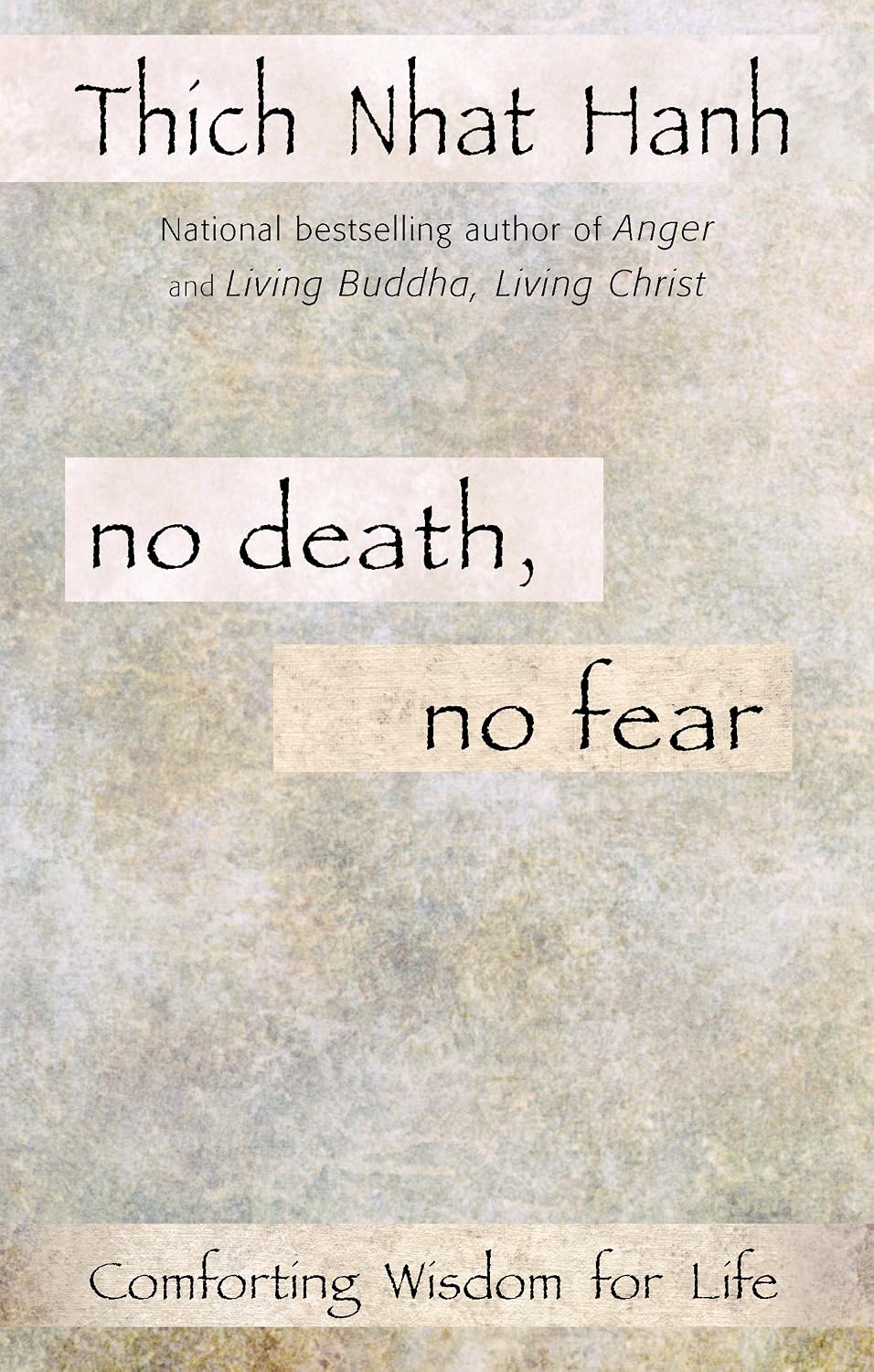 No Death, No Fear by Thich Nhat Hanh book cover