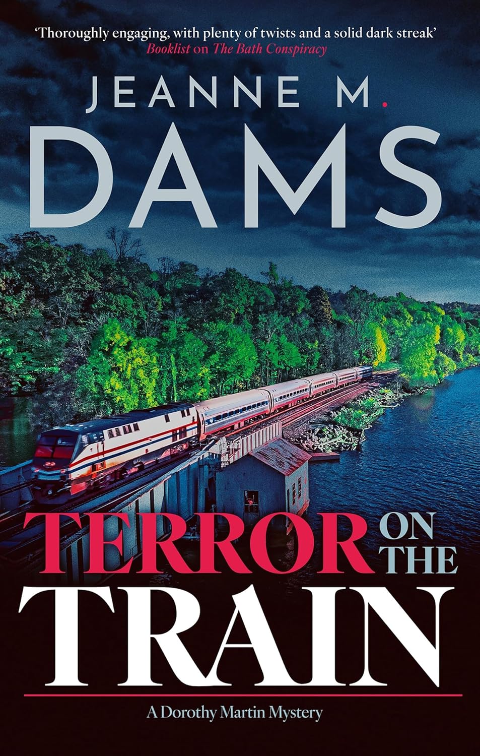 Terror on the Train by Jeanne M. Dams book cover