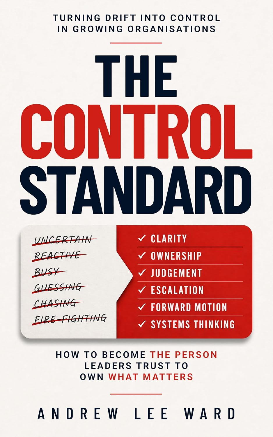 The Control Standard by Andrew Ward book cover