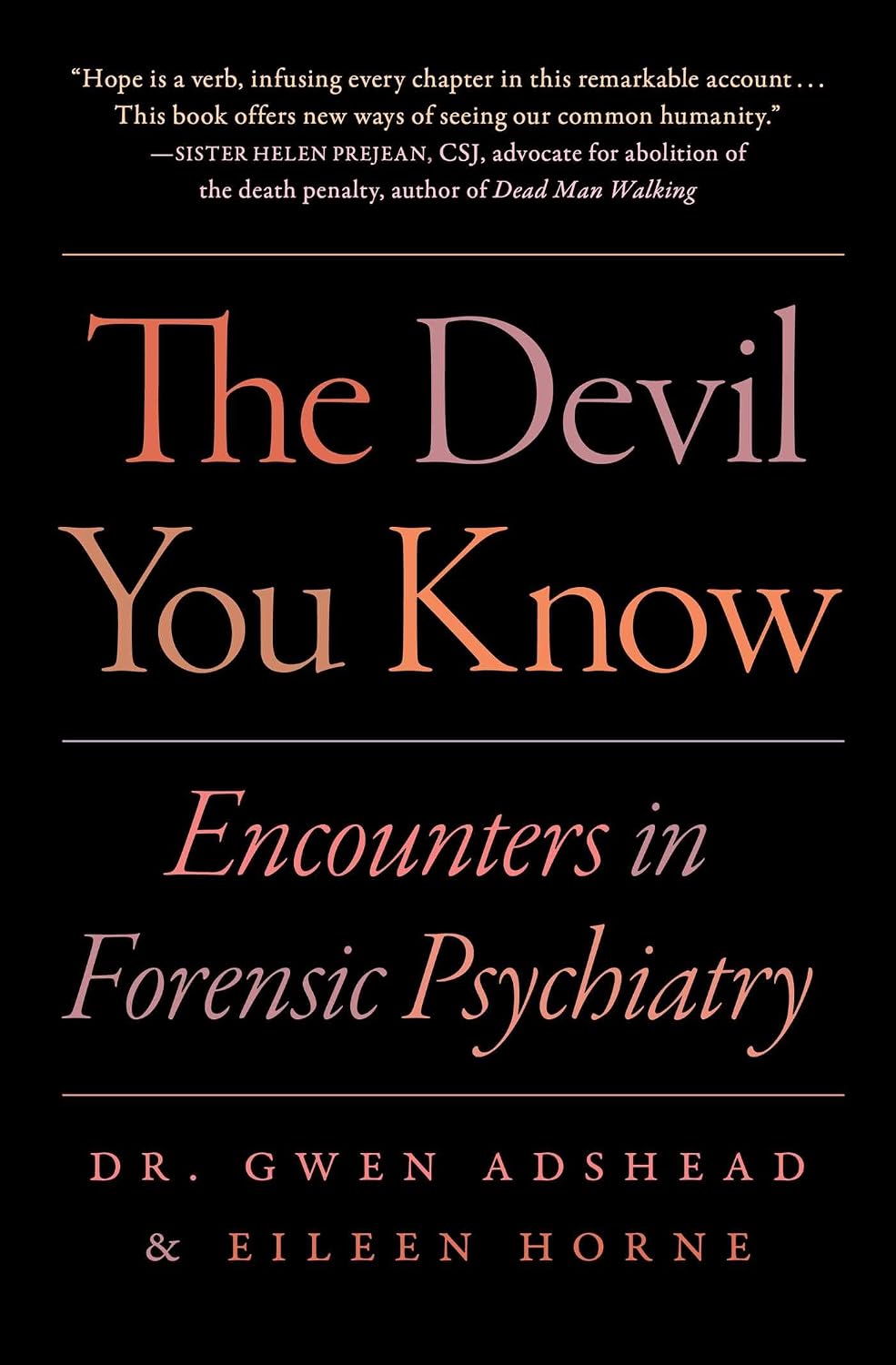 The Devil You Know by Gwen Adshead book cover
