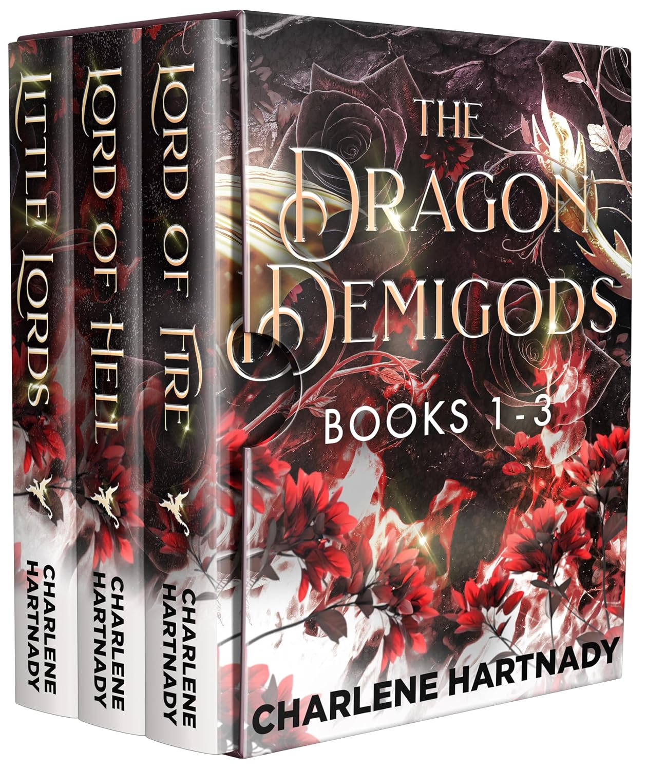 The Dragon Demigods (Books 1–3) by Charlene Hartnady book cover