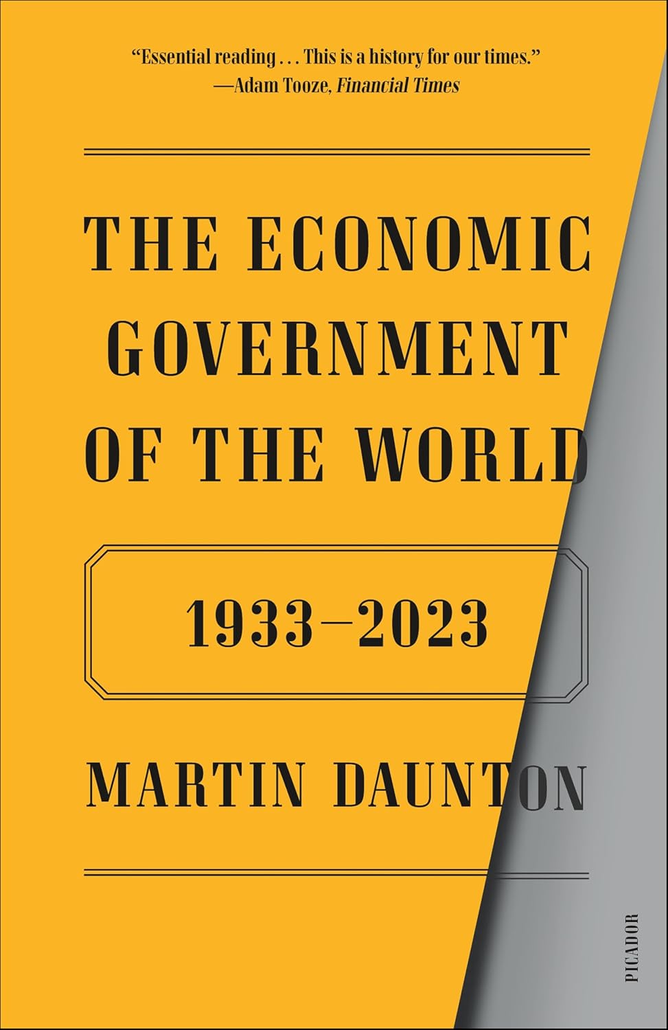 The Economic Government of the World (Books 1933–2023) by Martin Daunton book cover