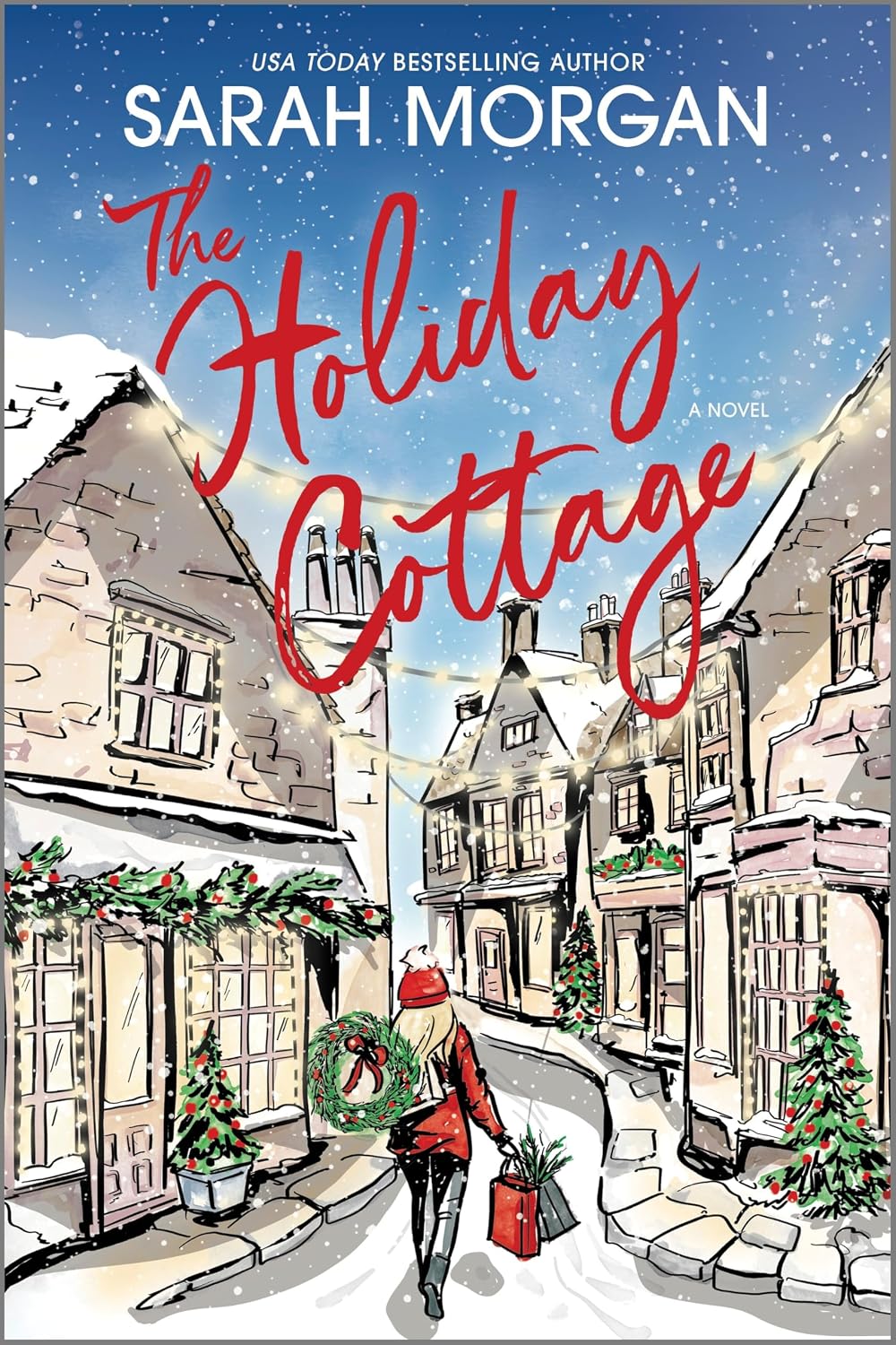 The Holiday Cottage by Sarah Morgan book cover