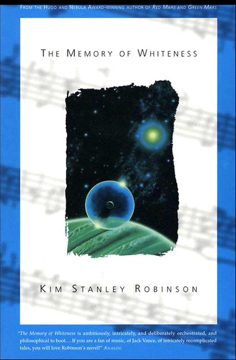 The Memory of Whiteness by Kim Stanley Robinson book cover
