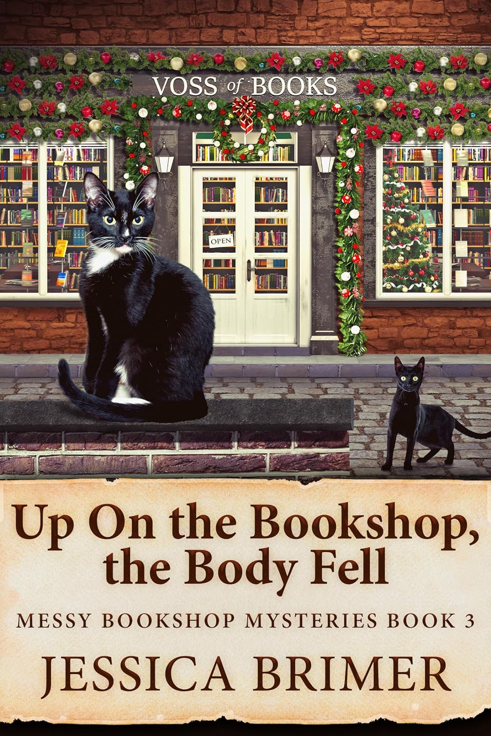Up on the Bookshop, the Body Fell by Jessica Brimer book cover